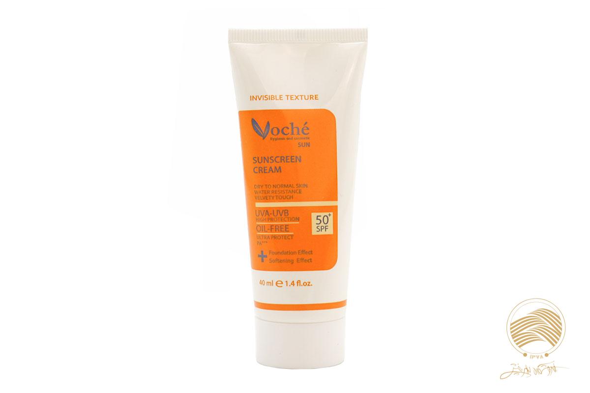 وچه کرم ضدآفتاب بدون رنگ مناسب پوست خشک و معمولی