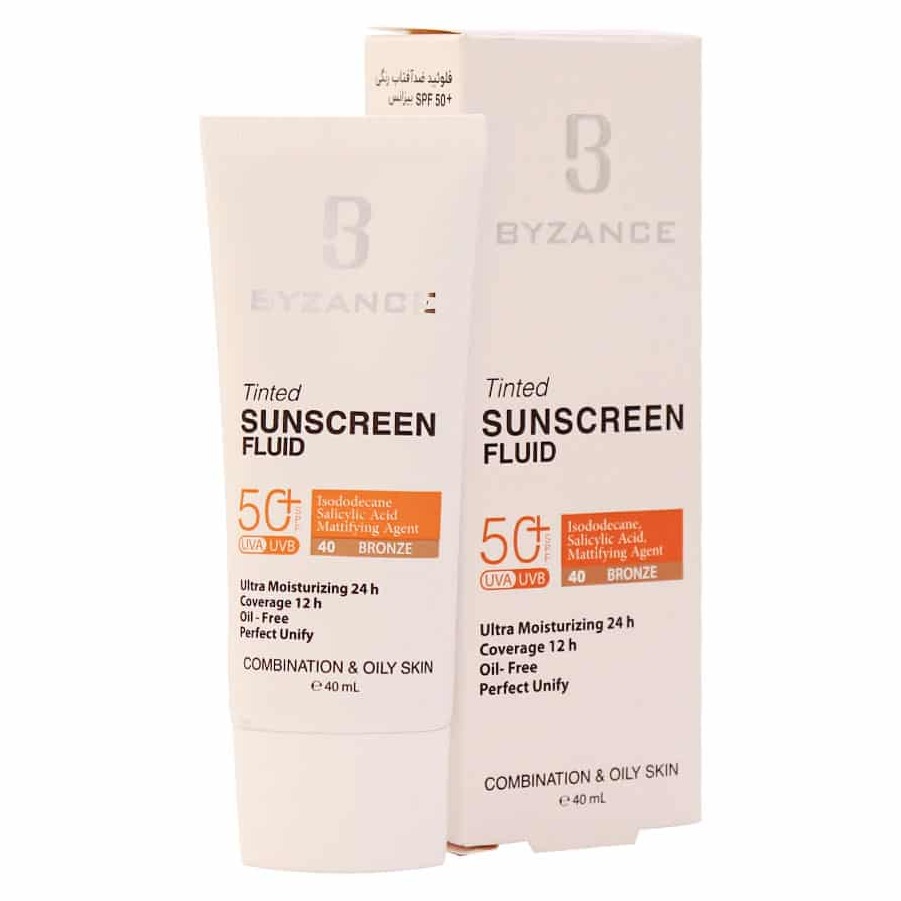 بیزانس کرم ضد افتاب پوست چرب و مختلط برنز spf+50