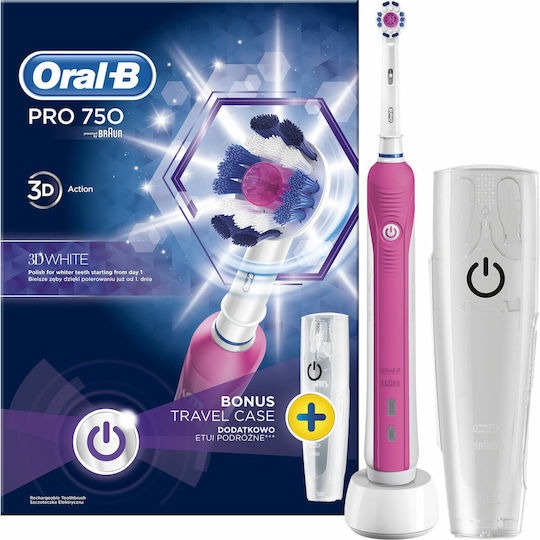 اورال بی مسواک برقی PRO 750 3D WHITE