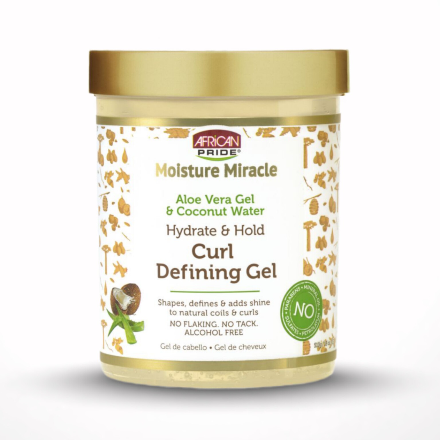 افریکن پراید ژل مو فر حالت دهنده الوئه ورا و نارگیل 